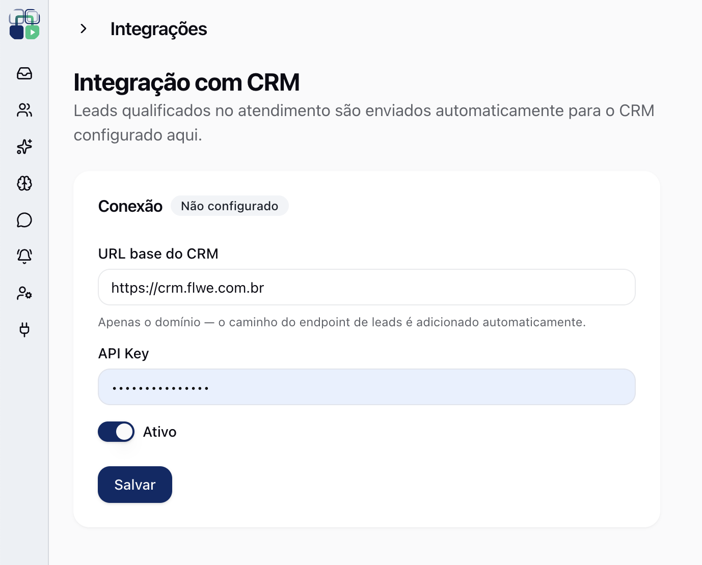 Integração com CRM no FlweChat